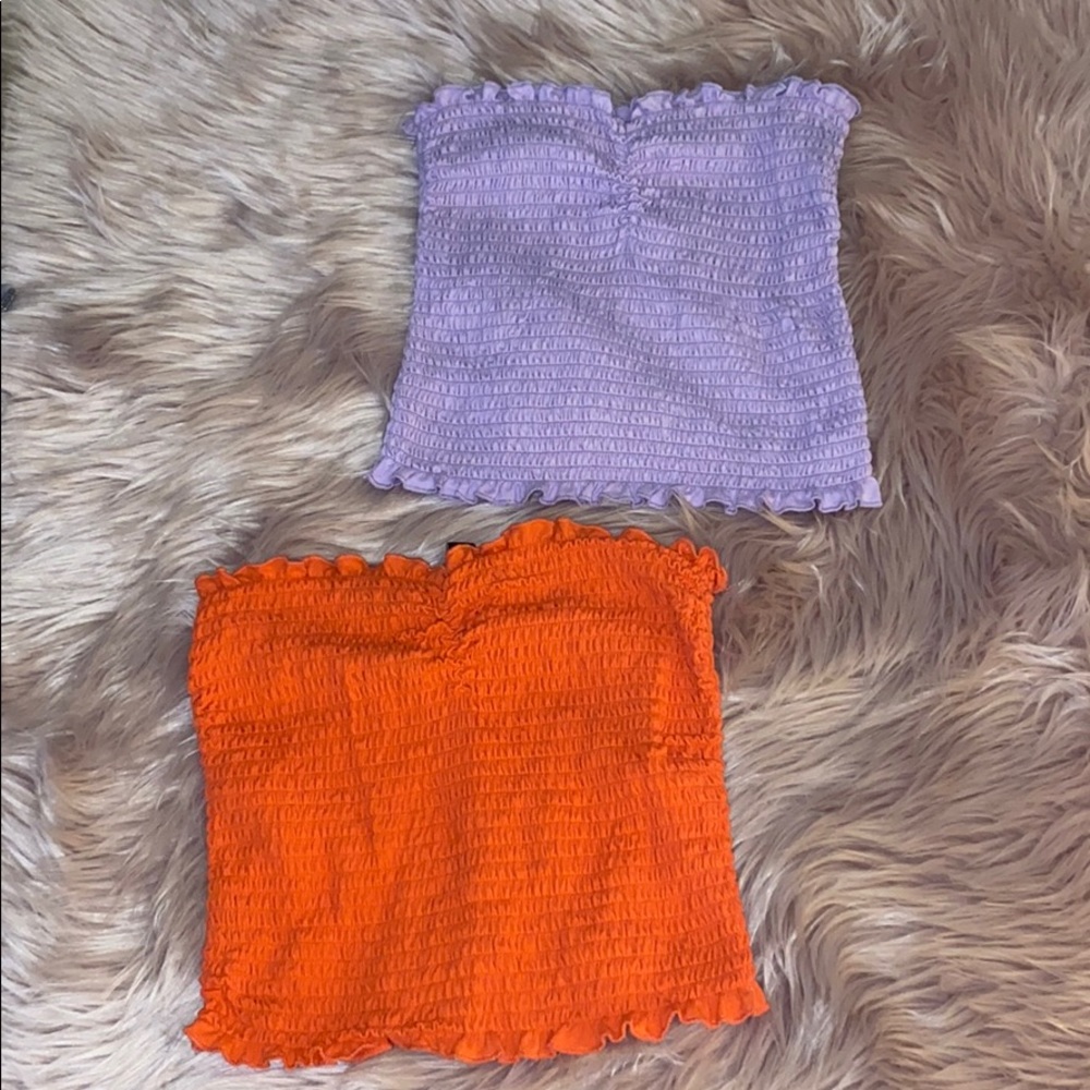 crop tops 💜🧡
